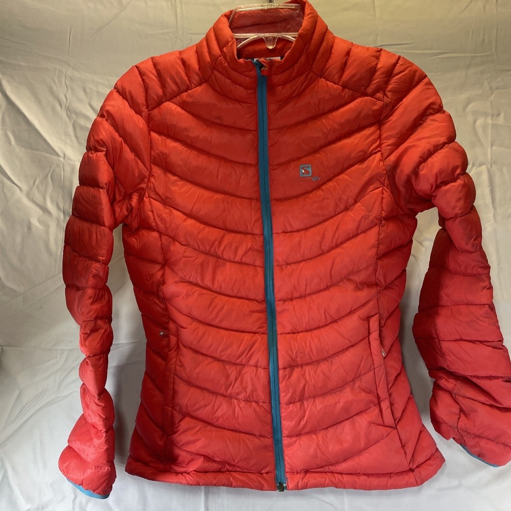 Salomon X-small, quilted Puffer Halo Down Jacket Coat Woman's Clima-wind Winter